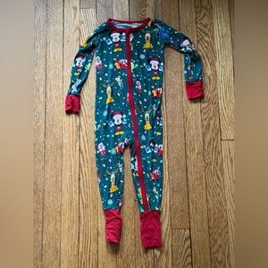 Little Sleepies Disney Christmas Footie Pajamas - Size 18-24 Months